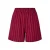 PIECES regular waist gestreepte casual short rood