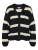 Noisy may Gebreid vest ‘Maysa’  zwart / wit