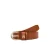 Tommy Hilfiger Leren riem ESSENTIAL EFFORTLESS 2.5 GOLD Logo-embleem, zachte haptiek, ovale eenvoudige pin sluiting