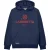 Lambretta Heren Target Logo Hoodie (Donkere marine)