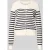 Christian Berg Woman Vest van viscosemix met strepenpatroon