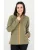 deproc Fleece jas ‘WAWA BAY’  olijfgroen