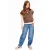 Retour Pippa Jeans Meisjes – Broek – Lichtblauw –