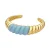 Luxenter Armband met 18-karaats geelgoud afwerking en blauwe hars – Rawil