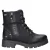 Mustang veterboots met profielzool en logo – zwart