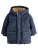 Next Winterjas  navy / azuur / brokaat