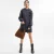 Coach suède schoudertas Brooklyn 28 bruin