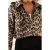 Luipaardprint Jacquard Ritsjack