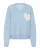 SAINT TROPEZ Trui ‘PariaSZ’  hemelsblauw / wit
