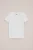 WE Fashion – Meisjes T-shirt met ribstructuur – Slim Fit – Wit – Katoen –