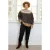 Zhenzi Plus Size gebreide trui met wol – grijs