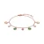 Luxenter armband in metaallegering en multicolor zirkonia, afgewerkt in 18 karaat roségoud – Huis