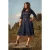 Topvintage exclusive ~ Gloria swing jurk in blauw