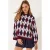 Crewneck Trui met Splits in Baklava Patroon