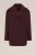 WE Fashion – Dames jas van wolmix – Regular fit – Aubergine –