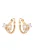 faina Oorbellen  rose-goud / transparant