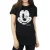 Disney Dames/Dames Mickey Mouse Distressed Katoenen Vriendje T-shirt (Zwart)