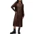 AllSaints Juela Crew Dress Dark Brown
