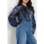 GUESS  Eco Ls Gilda Top Etched Tropical Prin