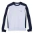 Lacoste Heren Sweatshirt met Colour Block Crew Hals (Blauw/Wit)