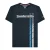 Lambretta Heren SS25 Racing Stripe T-shirt (Marine / Wit / Blauw)