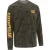 Caterpillar Merkenband Lange Mouwen Katoenen Heren Groen T-Shirt