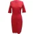 Diane Von Furstenberg Saturn-jurk in rode viscose.
