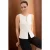 TRENDYOLMİLLA Dames Ecru Effen Mouwloos Getailleerd Blouses