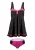 BECO the world of aquasports Tankini ‘Zigzag’  pink / zwart