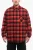 Geruit gevoerd flanellen overshirt in rood