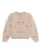 Only Mini Gebreid vest  stone grey / rood