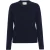 Damestrui met Ronde Hals in wol Colorful Standard Classic Merino Navy Blue