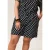 Miss Etam Plus regular waist casual short met stippen zwart