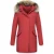 TheBrand Parka jas slim fit met bontkraag