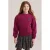 WE Fashion midi sweatjurk met panterprint – roze/grijs