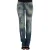 Cavalli Blauwe Katoenen Lage Taille Jeans