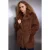 TRENDYOLMİLLA Dames Bruin Effen Oversized Jassen