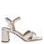 Tamaris sandalen met blokhak ecru