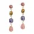 Otazu gold plated oorbellen met Swarovski kristallen CLA135070 Pink