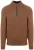 State Of Art Half Zip Trui Melange Camel Bruin