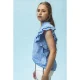 Looxs Revolution Boho top sky blue voor meisjes in de kleur
