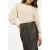 Aaiko pullover met wol ecru gebreid