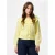PIECES gebreid vest geel