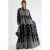 Comfort Fit Patroon Maxi Jurk met V-hals