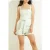 GUESS Martina Top Solid Peaceful Sky Stripes