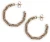 LOTT. gioielli Oorbellen Dames Twisted Tennis Creole M, Materiaal: Stainless steel, Kleur: Goudkleurig