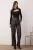 TRENDYOLMİLLA Dames Zwart Effen Lang Getailleerd Blouses