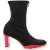 Alexander McQueen Zwarte Neopreen Enkelboots