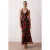 TRENDYOLMİLLA Dames Rood Bloemen Midi Mouwloos Stijlvol/Avond A-lijn Avond & Gala Jurk