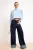 TRENDYOLMİLLA Dames Blauw Effen Lang Boxy Overhemden
